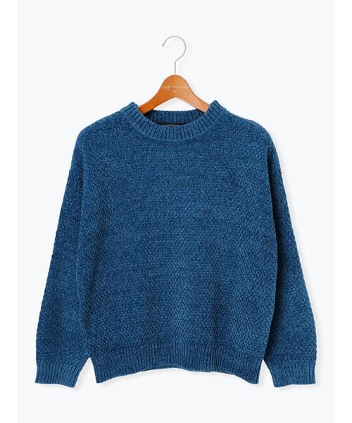 Lugnoncure（ルノンキュール）の「ラメ混モール鹿の子編みニット（ニット/セーター・レディース・イエロー/オフホワイト/ブルー/グレー/ホワイト・F）」の17枚目の写真