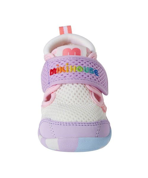 MIKI HOUSE（ミキハウス）の「ダブルラッセル ファーストベビーシューズ（ベビーシューズ/ベビーソックス・キッズ・ラベンダー/ホワイト/ブラック・13.5/13cm/12.5/12cm）」の9枚目の写真