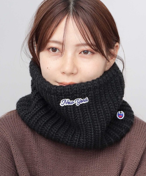 Champion(チャンピオン)の「太あぜ編ニット ネックウォーマー(ネックウォーマー/スヌード・メンズ・ブラック/アイボリー・FREE)」の16枚目の写真