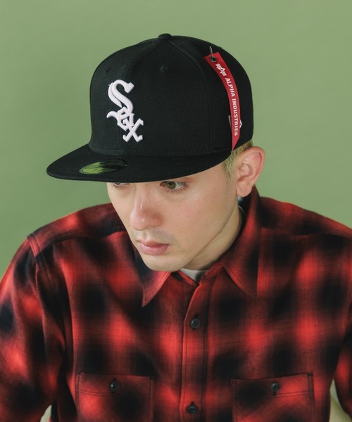 Alpha Industries(アルファインダストリーズ)の「ALPHA INDUSTRIES/アルファインダストリーズ×NEW ERA/ニューエラ M 5950ALPHA OTC フラットキャップ(キャップ・メンズ・ブラック系5/レッド系1/ブラック系3/ブルー/ブラック系2/ブラック系4/レッド系2・7 3/8/7 1/2/7 5/8)」の13枚目の写真