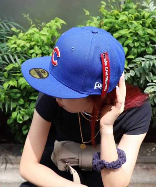 Alpha Industries(アルファインダストリーズ)の「ALPHA INDUSTRIES/アルファインダストリーズ×NEW ERA/ニューエラ M 5950ALPHA OTC フラットキャップ(キャップ・メンズ・ブラック系5/レッド系1/ブラック系3/ブルー/ブラック系2/ブラック系4/レッド系2・7 3/8/7 1/2/7 5/8)」の10枚目の写真