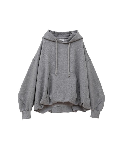 CLANE（クラネ）の「CLANE/クラネ/BALLOON SWEAT HOODIE（パーカー・レディース・ブラック/グレー/パープル・1）」の2枚目の写真