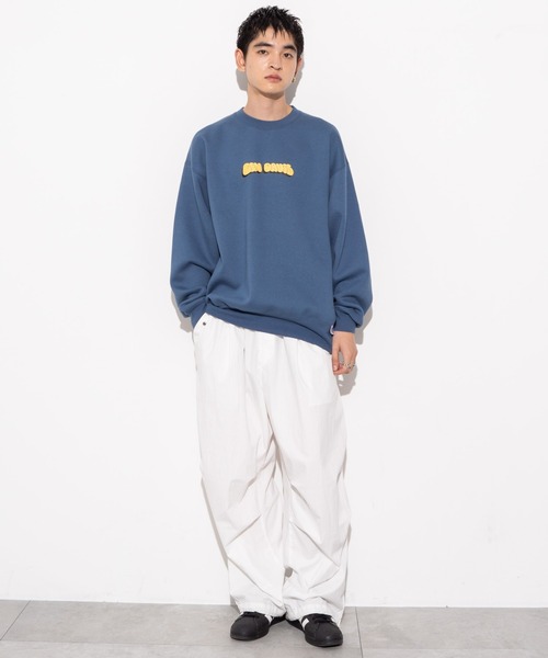 BEN DAVIS（ベンデイビス）の「∴WEGO/別注BENDAVISプランプロゴプルオーバー（スウェット・メンズ・ダークブルー/スミクロ/アッシュグレー/オフホワイト・MEDIUM/LARGE）」の14枚目の写真