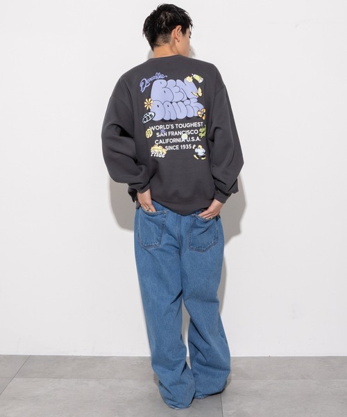 BEN DAVIS（ベンデイビス）の「∴WEGO/別注BENDAVISプランプロゴプルオーバー（スウェット・メンズ・ダークブルー/スミクロ/アッシュグレー/オフホワイト・MEDIUM/LARGE）」の22枚目の写真