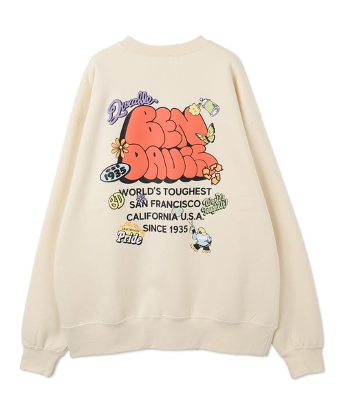 BEN DAVIS（ベンデイビス）の「∴WEGO/別注BENDAVISプランプロゴプルオーバー（スウェット・メンズ・ダークブルー/スミクロ/アッシュグレー/オフホワイト・MEDIUM/LARGE）」の11枚目の写真