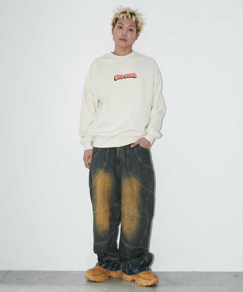 BEN DAVIS（ベンデイビス）の「∴WEGO/別注BENDAVISプランプロゴプルオーバー（スウェット・メンズ・ダークブルー/スミクロ/アッシュグレー/オフホワイト・MEDIUM/LARGE）」の5枚目の写真