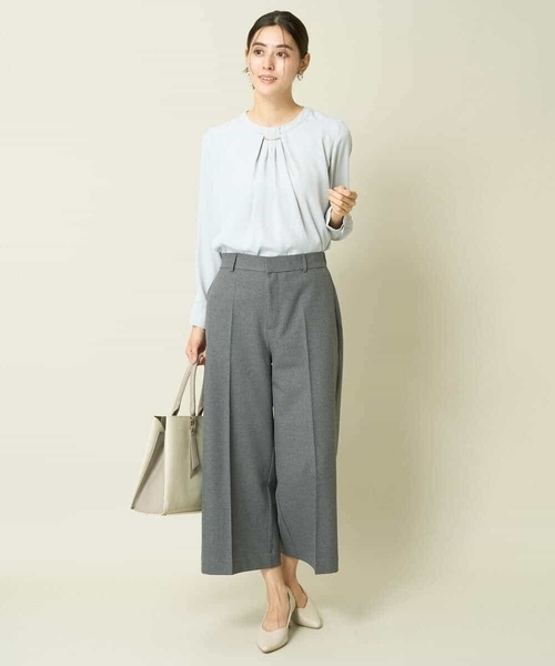 a.v.v（アーヴェヴェ）の「【洗える】バーチャーム付ブラウス（シャツ/ブラウス・レディース・ダークインディゴブルー/ネイビー/アイボリー・34/42/36/40/38）」の12枚目の写真