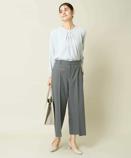 a.v.v（アーヴェヴェ）の「【洗える】バーチャーム付ブラウス（シャツ/ブラウス・レディース・ダークインディゴブルー/ネイビー/アイボリー・34/42/36/40/38）」の13枚目の写真