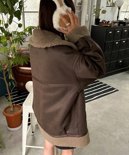 裏ボアフェイクスエードブルゾン【ZOZOTOWN限定アイテム】（ブルゾン