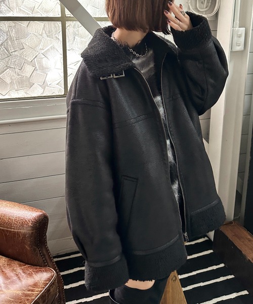 裏ボアフェイクスエードブルゾン【ZOZOTOWN限定アイテム】（ブルゾン