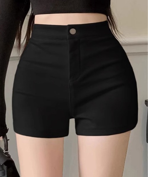 kirakiraShop（キラキラショップ）の「ハイウエスト シンプル ショートパンツ（その他パンツ・レディース・ホワイト/ブラック・S/M/L）」の14枚目の写真