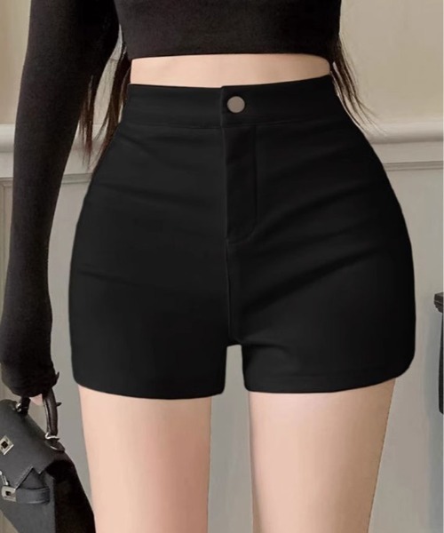 kirakiraShop（キラキラショップ）の「ハイウエスト シンプル ショートパンツ（その他パンツ・レディース・ホワイト/ブラック・S/M/L）」の20枚目の写真