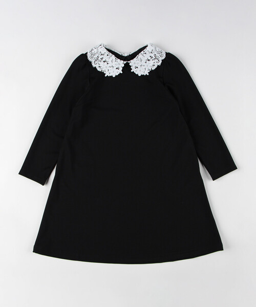 COMME CA ISM（コムサイズム）の「フォーマル レース襟付きポンチ ワンピース(100-130cm)（ワンピース・キッズ・ブラック/ネイビー・130cm/120cm/110cm/100cm）」の4枚目の写真