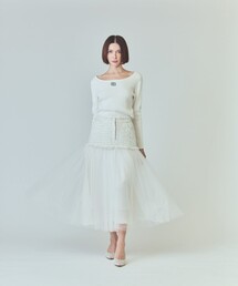GRACE CLASS | ツイードコンビチュールスカート(スカート)
