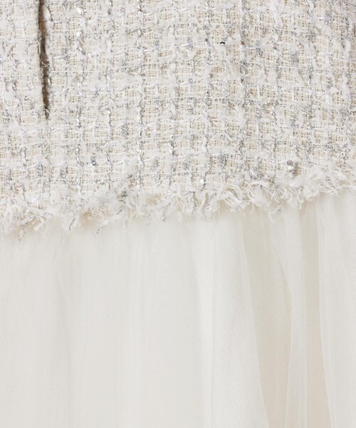 GRACE CLASS（グレースクラス）の「ツイードコンビチュールスカート（スカート・レディース・ホワイト・36/38）」の7枚目の写真