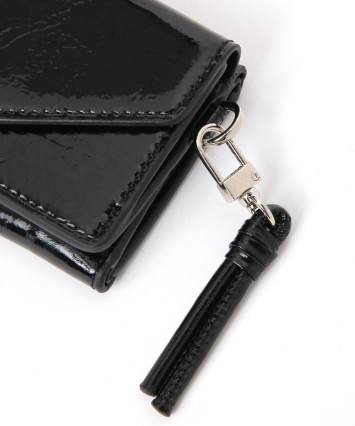 BAYFLOW（ベイフロー）の「メタリック三つ折りウォレット（財布・レディース・ライトグレー/ブラック/イエロー・FREE）」の12枚目の写真