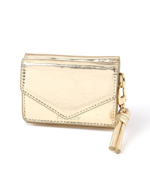 BAYFLOW（ベイフロー）の「メタリック三つ折りウォレット（財布・レディース・ライトグレー/ブラック/イエロー・FREE）」の6枚目の写真