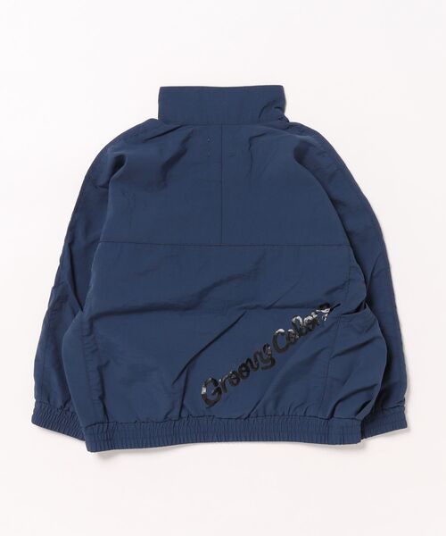 GROOVY COLORS(グルービーカラーズ)の「Nylon Taffeta Zip Jacket(ナイロンジャケット・キッズ・グリーン/ネイビー・120/110)」の4枚目の写真