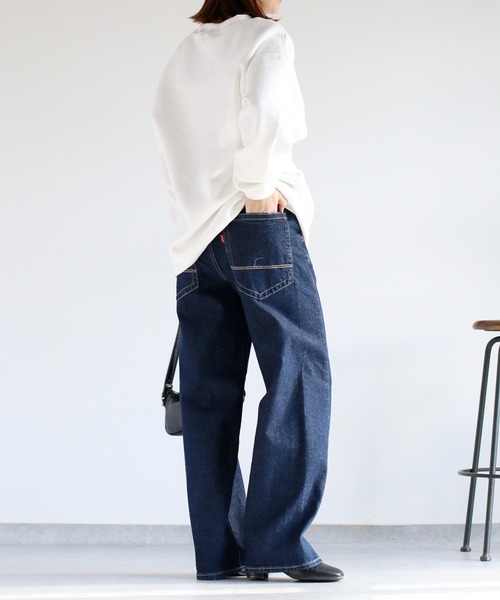 cepo（セポ）の「裏起毛ロゴクルーネックスウェット（スウェット・レディース・ホワイト/チャコール/グレー・M）」の20枚目の写真