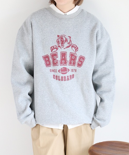 cepo（セポ）の「裏起毛ロゴクルーネックスウェット（スウェット・レディース・ホワイト/チャコール/グレー・M）」の12枚目の写真