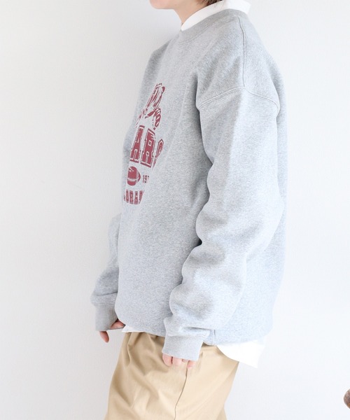 cepo（セポ）の「裏起毛ロゴクルーネックスウェット（スウェット・レディース・ホワイト/チャコール/グレー・M）」の11枚目の写真