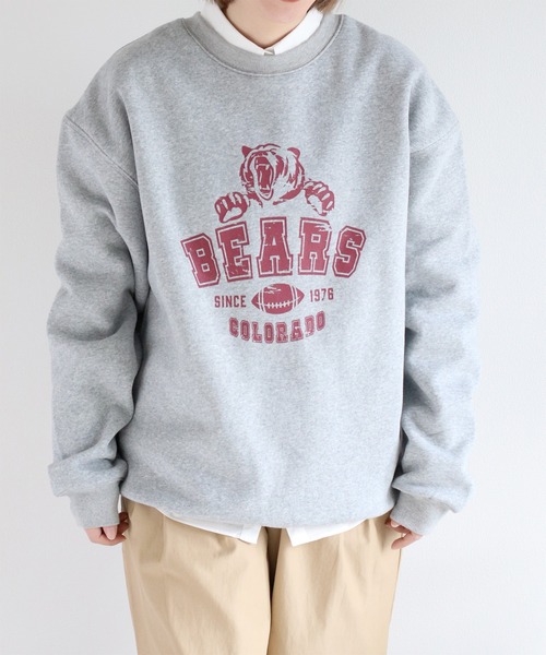 cepo（セポ）の「裏起毛ロゴクルーネックスウェット（スウェット・レディース・ホワイト/チャコール/グレー・M）」の8枚目の写真