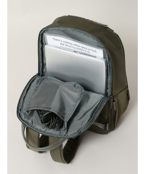 ACE（エース）の「リュック ACE共同開発 撥水 ナイロン 2WAY（バックパック/リュック・レディース・ブラック/グレー/ネイビー/カーキ・F）」の8枚目の写真