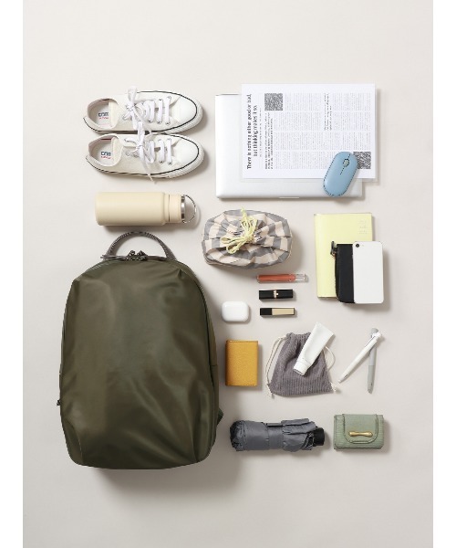 ACE（エース）の「リュック ACE共同開発 撥水 ナイロン 2WAY（バックパック/リュック・レディース・ブラック/グレー/ネイビー/カーキ・F）」の5枚目の写真