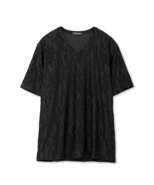 TORNADO MART(トルネードマート)の「TORNADO MART∴カットジャカードジャージー半袖カットソー(Tシャツ/カットソー・メンズ・ブラック/ブルー/ホワイト・LL/M/L/XXL)」の20枚目の写真