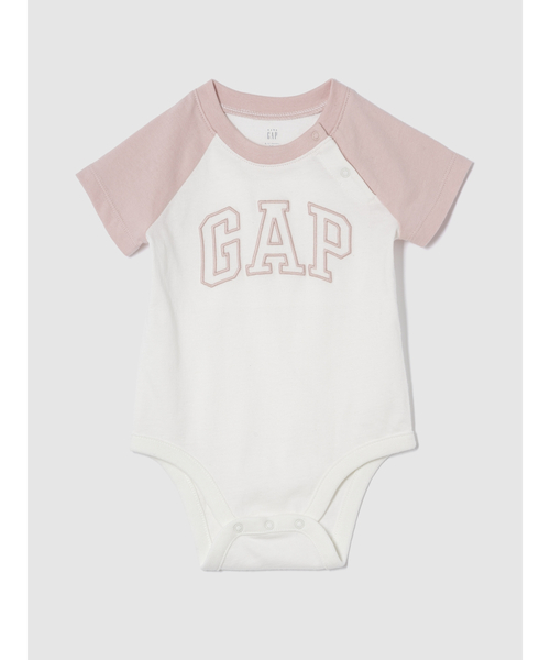 GAP(ギャップ)の「GAPロゴ ラグラン ボディスーツ (ベビー)(ロンパース・キッズ・ピンク/ブルー・80cm/70cm/90cm/60cm/50cm)」の2枚目の写真