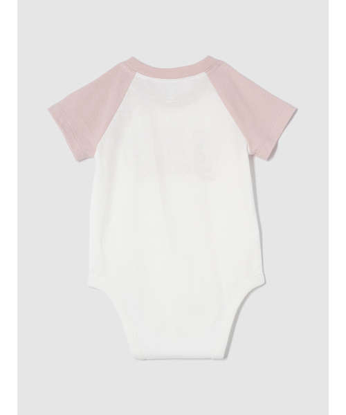 GAP(ギャップ)の「GAPロゴ ラグラン ボディスーツ (ベビー)(ロンパース・キッズ・ピンク/ブルー・80cm/70cm/90cm/60cm/50cm)」の3枚目の写真