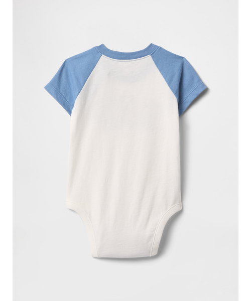 GAP(ギャップ)の「GAPロゴ ラグラン ボディスーツ (ベビー)(ロンパース・キッズ・ピンク/ブルー・80cm/70cm/90cm/60cm/50cm)」の4枚目の写真