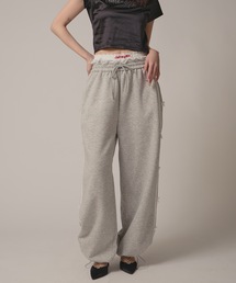 BLANK　（ブランク）の「Side Line Ribbon Sweat Pants / サイドラインリボンスウェットパンツ ルーズシルエット（スウェットパンツ）」