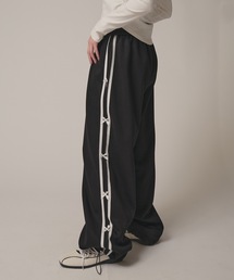 BLANK　（ブランク）の「Side Line Ribbon Sweat Pants / サイドラインリボンスウェットパンツ ルーズシルエット（スウェットパンツ）」