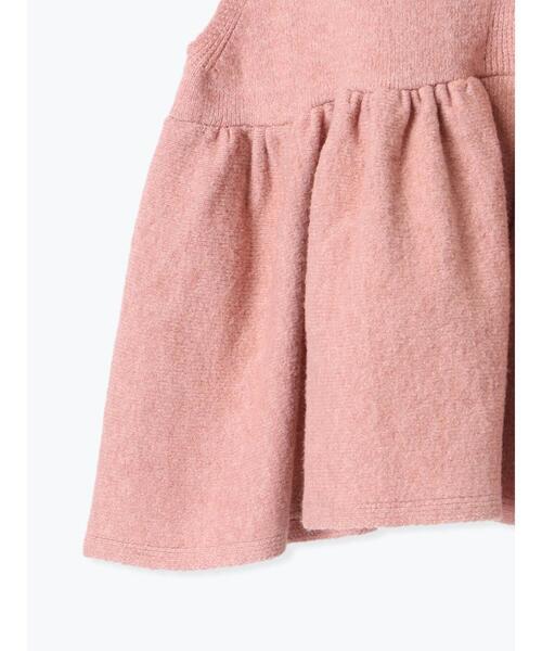 Samansa Mos2（サマンサ モスモス）の「Vネック裾フリル前後2WAYニットベスト（ベスト・レディース・ピンク/モカ/キナリ/グリーン・F）」の10枚目の写真