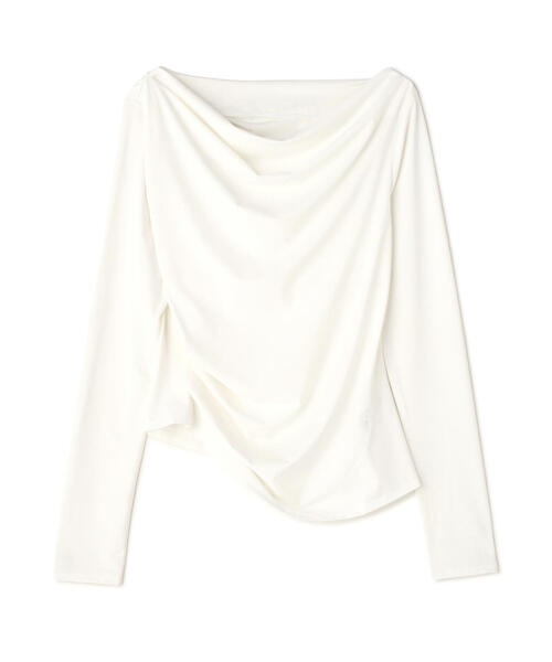 NATURAL BEAUTY BASIC(ナチュラルビューティーベーシック)の「◇ドレープネックカットソー(Tシャツ/カットソー・レディース・オフホワイト/ブラック/ベージュ・FREE)」の16枚目の写真