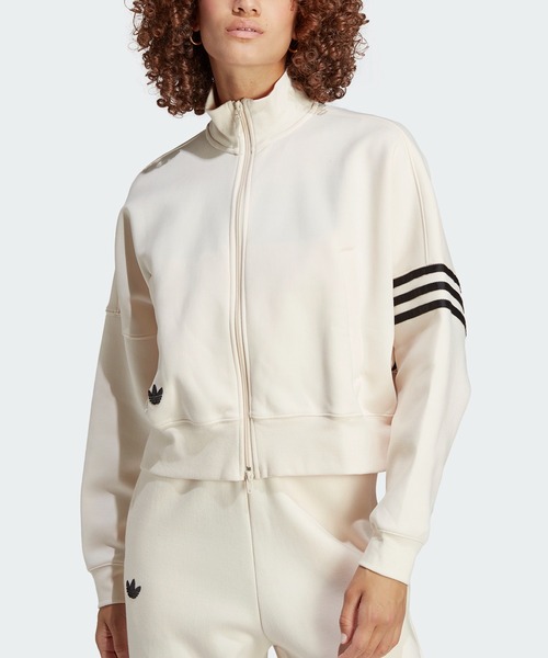 adidas ジップアップジャケット ホワイト adidas ホワイト ジップアップジャケット