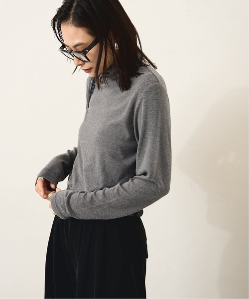 tシャツ 「追加」レーヨンベアテレコハイネックプルオーバー レディース セール】《追加》レーヨンベアテレコハイネックプルオーバー（T