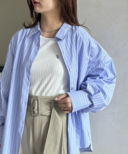 LADY LIKE ブラウス シャツ 「春夏新作」デザインポケット