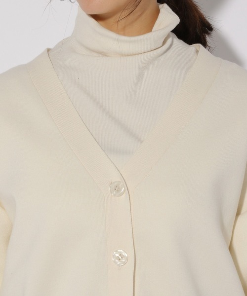 Elura（エルーラ）の「ダブルフェイスカーディガン/316575（カーディガン/ボレロ・レディース・ライトグレー/ホワイト/ネイビー・FREE）」の11枚目の写真