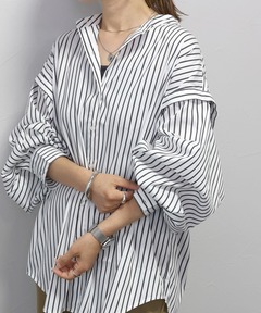 Frill sleeve shirt フリルスリーブシャツ（シャツ/ブラウス）｜HeRIN