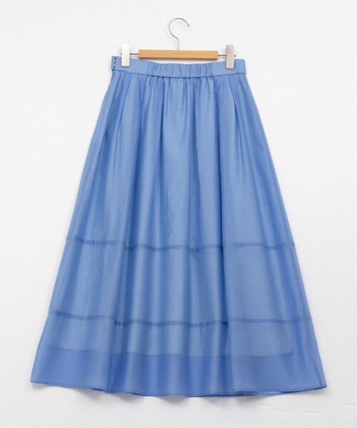 【未使用タグ付き】NOLLEY'S ウォッシャブルタックフレアシアースカート セール】《セットアップ対応》ウォッシャブルタックフレアシアー