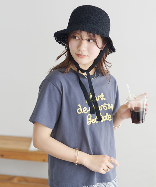 DISCOAT(ディスコート)の「レース編みスリットハット(ハット・レディース・ブラック/アイボリー/モカ・FREE)」の12枚目の写真