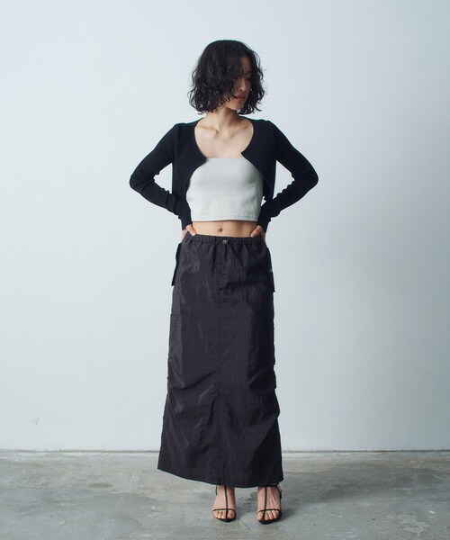 CODE A（コードエー）の「bandeau bra top（チューブトップ・レディース・ライトグレー/ホワイト/ブラック・00）」の9枚目の写真