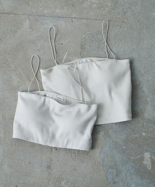 CODE A（コードエー）の「bandeau bra top（チューブトップ・レディース・ライトグレー/ホワイト/ブラック・00）」の10枚目の写真