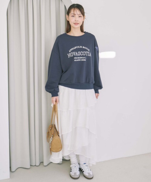 archives（アルシーヴ）の「コットンライクアシメティアードスカート（スカート・レディース・ブルー/オフホワイト/アイボリー/ブラック・MEDIUM）」の9枚目の写真