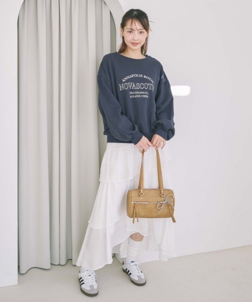 archives（アルシーヴ）の「コットンライクアシメティアードスカート（スカート・レディース・ブルー/オフホワイト/アイボリー/ブラック・MEDIUM）」の11枚目の写真