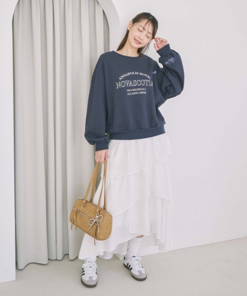 archives（アルシーヴ）の「コットンライクアシメティアードスカート（スカート・レディース・ブルー/オフホワイト/アイボリー/ブラック・MEDIUM）」の12枚目の写真