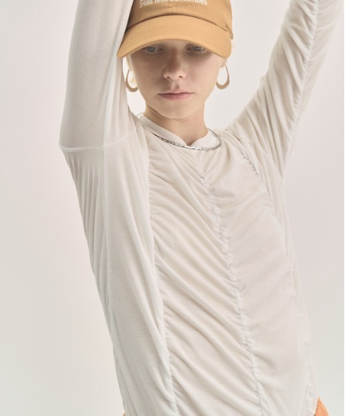 Pickl gather CS ピックルギャザーカットソー（Tシャツ