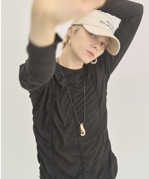 Pickl gather CS ピックルギャザーカットソー（Tシャツ